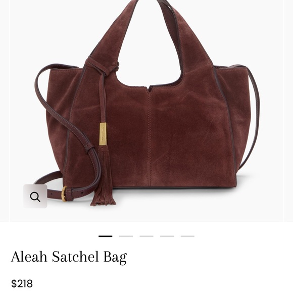 Vince Camuto Aleah Satchel in Deep Brown - Picture 1 of 5